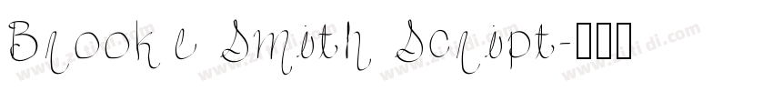 Brooke Smith Script字体转换